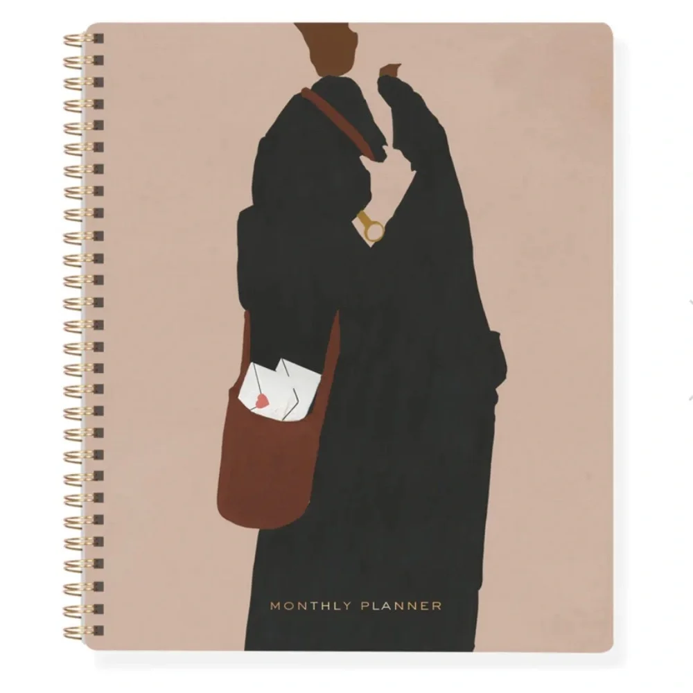 Megan Galante non-dated monthly planner-12 month-pocket & tab-divider-152 pg-NWT